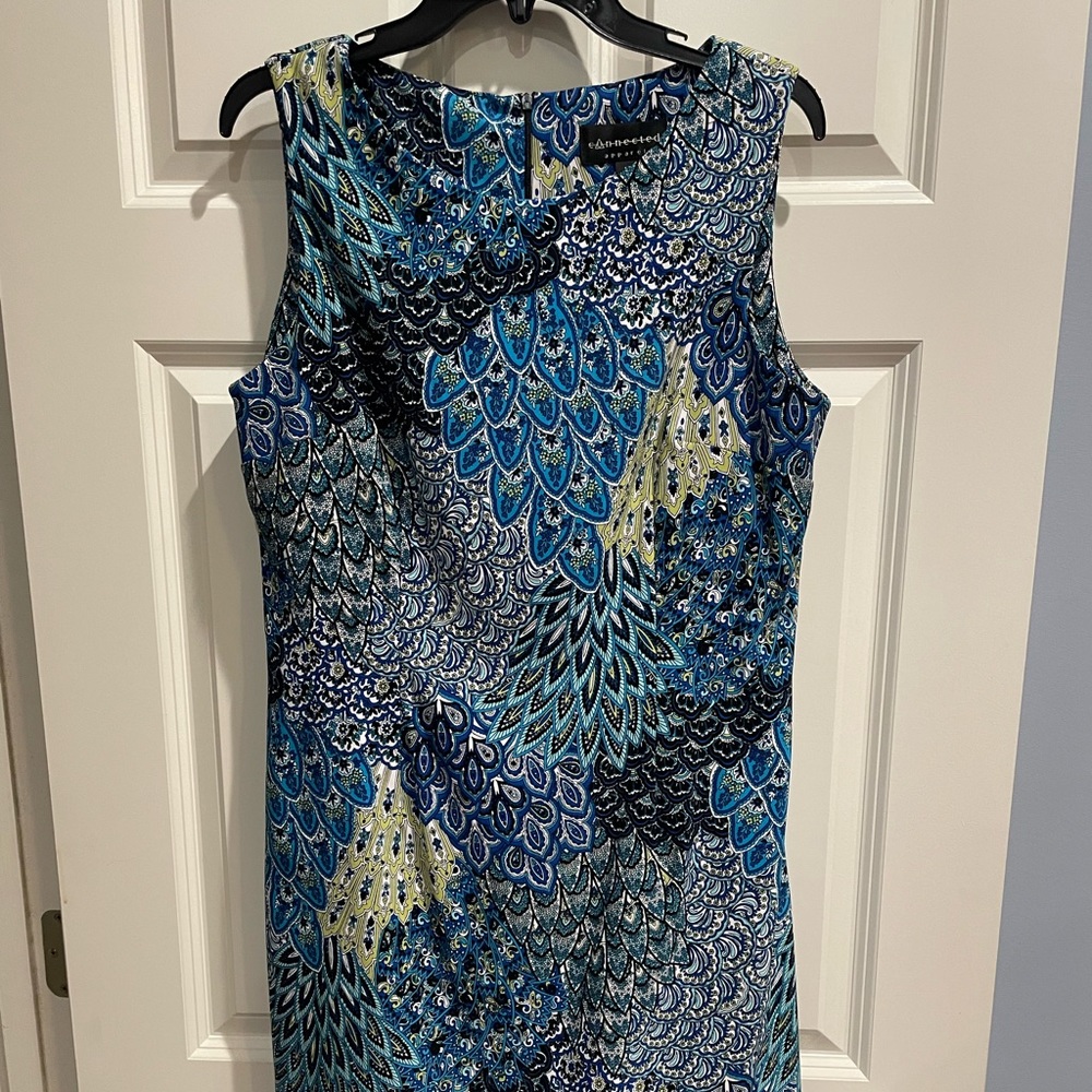 Connected Apparel Sleeveless Dress, Size 14, Length @ 37”